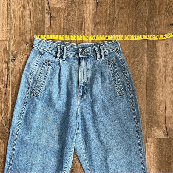 Vintage 90s Liz Claiborne Pleated High Rise Tapered Balloon Mom Jeans - Picture 7 of 11